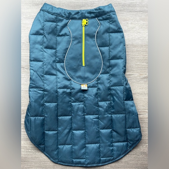 Kurgo Other - Kurgo Quilted Reversible Dog Jacket with Neon Zipper